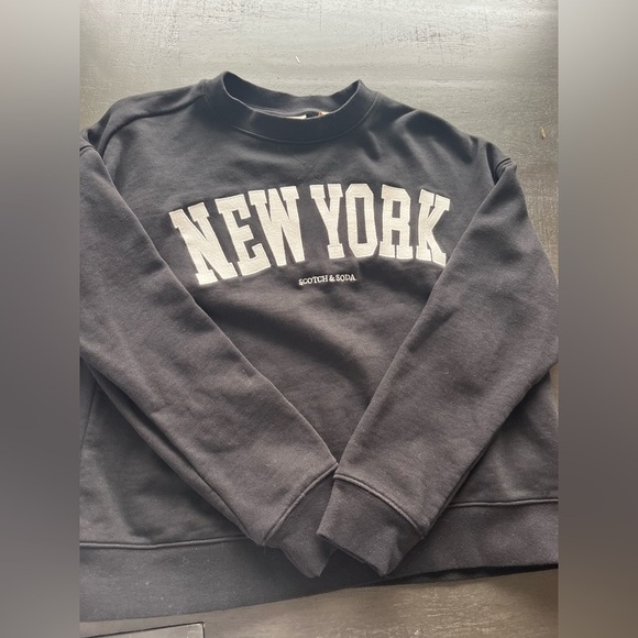 Scotch & Soda New York Women's Black Sweatshirt Size Small Pullover - Picture 4 of 5